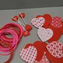 Skylety 26 Pcs Mother's Day Ring Toss Game for Wedding 6 Targets Stands and 20 Rings Combo for Indoor Outdoor Anniversary Party Game Table Centerpiece Decoration (Red)