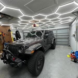Updated Hexagon Garage Light: 79200LM Super Bright Hexagon Garage LED Light, 5000K Natural White, 72 Packs LED Light Car Detailing Ceiling Lights for Warehouse Basement Gym Barbershop Salon