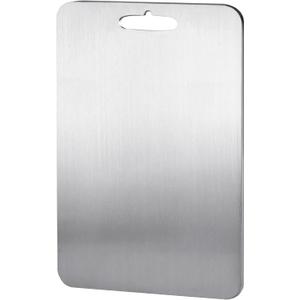 Stainless Steel Cutting Board for Kitchen, Heavy Duty Chopping Board(Large,14.2"L x 9.8" W)