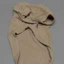 Lovelonglong Ribbed Dog T-Shirt Cotton Knitted Dog Sweaters for All Season Pet T-Shirts for Large Medium Small Dogs Beige XS