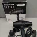 BaBylissPRO Nano Titanium Italian Rapido Hair Dryer - Professional, Lightweight 2000 Watt Blow Dryer (Black)