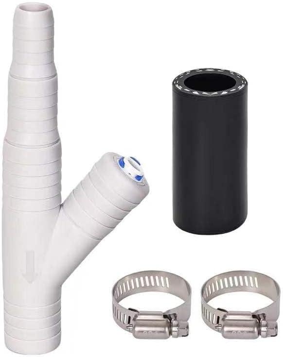 Dishwasher Drain Hose Adapter Kit - With 1/4-inch Quick Connect Fitting for a Water Filter and 7/8-inch Fitting for a Dishwasher  Compatible with ET116-001, D-25QC, DLA-D Dishwashers (1/4-inch)