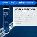 Multipurpose Marine Grease for Boat Trailer Wheel Bearings, Non-Melting, Salt Water & Salt Fog Resistant, Heavy Duty NLGI #2, Made in USA (14oz Cartridge)