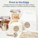 Avery Kraft Brown Round Labels with Sure Feed Technology, 2.5" Diameter, Print to The Edge, Laser/Inkjet Printable Labels, 225 Total (22808) (2.5 inch (Pack of 1))