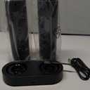 CIRCLE JOY Electric Rechargeable Salt and Pepper Grinder Set Top-Refill Automatic Pepper Mill Grinder with Charging Base, Adjustable Coarseness, Easy Filling Larger Capacity with Led for Home Kitchen