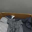 Litanika Full Size Comforter Sets Black White Grey - 3 Pieces Lightweight Bedding Set, All Season Down Alternative Comforter (1 Comforter, 2 Pillowcases)