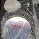 DOWRY Makeup Mirror 10x Magnification Vanity Mirror Tabletop Two-Sided Swivel Gifts for Women Wife Mom Teengirls Gold Finish (10X)