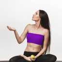 Geyoga 6 Pieces Strapless Bandeau Bras, Seamless Bralettes Stretchy Non Padded Tube Tops for Women (XX-Large, Black, Purple, Lake Blue, Purplish Red, Navy Blue, Burgundy)