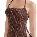 SUUKSESS Women Halter Double Lined Tank Top Backless Going Out Camisole Crop Top, S