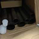 KAMANINA 1 Inch Double Curtain Rods 66 to 120 Inches (5.5-10 Feet) Telescoping Heavy Duty Drapery Rod for Windows 54 to 115 with Twisted Cage Finials, Antique Bronze