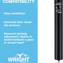 Wright Products Pneumatic Storm Door Closer  Adjustable, Smooth-Closing with Hold-Open Washer (Transitional, Black) (One Size)