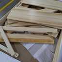 Foldable Boho Wooden Picnic Table, No Assembly Required Portable Outdoor Indoor Low Picnic Table for Floor Seating, Beach, Camping, BBQ, Backyard, 80" x 30", Seats 8-10 People