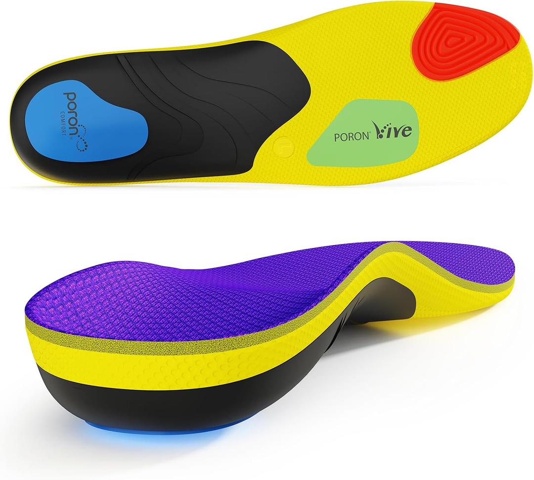 2026 Heavy Duty Support Pain Relief Orthotics - 250+ lbs Plantar Fasciitis High Arch Support Insoles for Men Women, Flat Feet Orthotic Insert, Work Boot Shoe Insole, Absorb Shock with Every Step