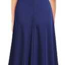 MUSHARE Women's Halter Neck Sexy Split Cocktail Party Maxi Long Formal Dress (Blue, XXL)