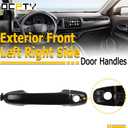 OCPTY Front Driver Left Passenger Right Side Exterior Door Handle Black Fit for 2011-2016 for Toyota for Sienna 2009-2012 for Toyota for Venza