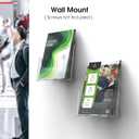 MaxGear Acrylic Brochure Holder 6 x 8 inch, Display Stand Plastic Clear Flyer Holders for 5.5 x 8.5 inch, 5 x 7 inch Menu, Literature, Trifold Pamphlet, Magazine, Countertop or Wall Mount, 6 Pack
