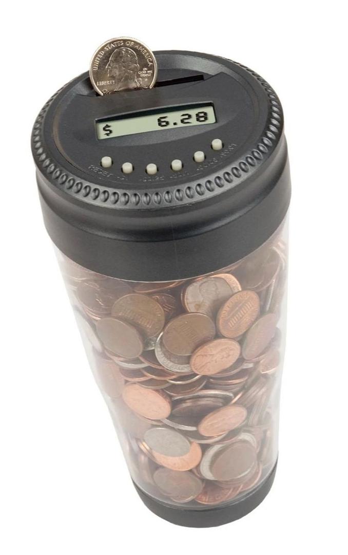 DIRTY DOG Digital Auto Coin Jar Piggy Bank