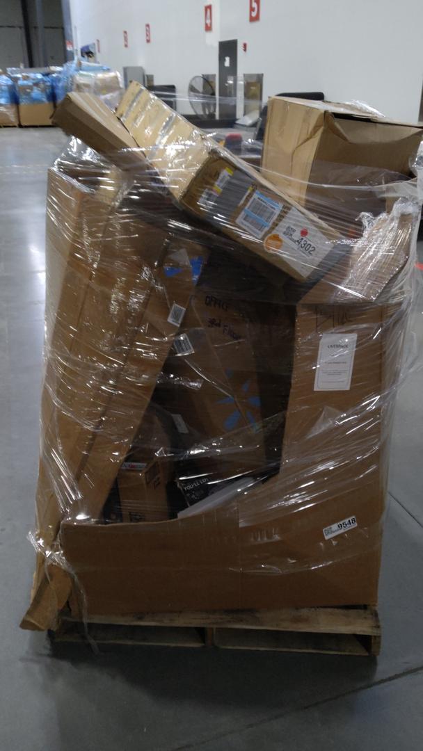 pallet of salvage items