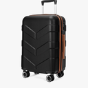 Hardside Carry On Luggage 22x14x9 Airline Approved with Spinner Wheels, 20-inch Carry-On Suitcase for Men & Women, Black