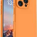OTOFLY Magnetic for iPhone 16 Pro Case,Compatible with Magsafe,Classic Liquid Silicone Mobile Phone Case,Integrated Camera Control Button,Anti-Scratch Microfiber Lining, Orange
