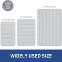 OTHWAY Large Shower Mat 34"x 23", TPE Non Slip Shower Mat for Walk in Shower Stall, Inside Shower Mats with Drain Holes Suction Cups, Anti-Slip for Elderly Kids (Light Grey)