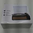 Record Player for Vinyl All-in-one Turntable with Speakers Belt-Driven Turn Table 3-Speed 3 Size 33 1/3 45 78 RPM BT Wireless Headphone AUX-in RCA LP Phonograph Auto Stop New Sleek Light Pale Purple
