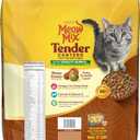 Meow Mix Tender Centers Dry Cat Food, Salmon & Turkey, 3 Pounds (Pack of 4), with Vitality Bursts
