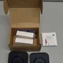 EverNary Dog Door Bell Wireless Doggie Doorbells for Potty Training with Waterproof Touch Button Dog Bells (2 Receiver 2 Transmitters, Black)