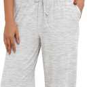 Darong Women's 2 Piece Summer Outfits Lounge Sets Side Ruched Short Sleeve Crop Top & Wide Leg Pants Matching Tracksuit, L