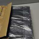 GLAXYFUR Storage Ottoman Bench, 43 Inches Folding Ottoman with 2 Dividers, PU Leather Foot Rest, End of Bed Bench, Storage Chest for Living Room, Bedroom and Entryway, Black