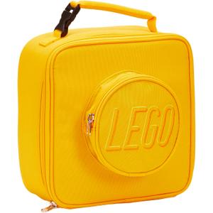 LEGO Lunch Bag, Durable and Insulated, with Mesh Pouch and Zip Compartment, Perfect for On-the-Go Meals, Flame Orange
