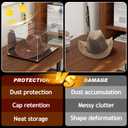 3MM Clear Acrylic Display Case, Cowboy Hat Showcase Boxes(16.5x13x7.9inch)