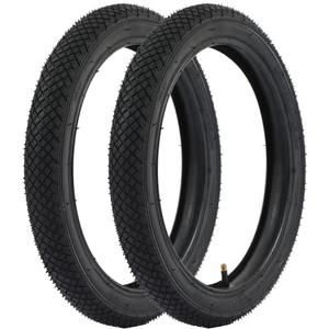 Kids Bike Tire(2 of Sets) 2.125" Width 12/14/16/18" Rubber Tyre Bicycle Replacement Accessories Compatible with RoyalBaby, Joystar, and Dynacraft, Huffy
