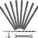 8pcs Heavy Duty Floating Shelf Brackets for 3/4" to 1.75" Boards, Invisible Blind Shelf Support Kit with CNC Drilling Jig, Double-Threaded Rods for DIY Custom Floating Shelves, 125lbs (6 inch-8pcs)