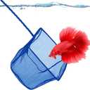 SunGrow Betta Fish Net, Secure Delicate Fin, 5x4 Inches with 11 Inches Handle, Extra Soft Nylon Net, Easy Routine Aquarium Tank Maintenance, Fish Tank Supplies
