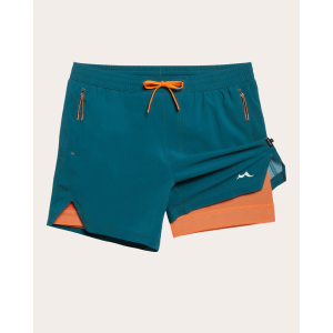 maamgic Mens 5" Gym Running Shorts for Men 2 in 1 Quick Dry Workout Athletic Shorts, Size: M