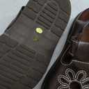 KIFIWUI Brown Platform Sandals for Women Chunky Ankle Buckle Casual Open Toe Comfortable Flower Decoration Fisherman Sandals Sizes 6, Brown