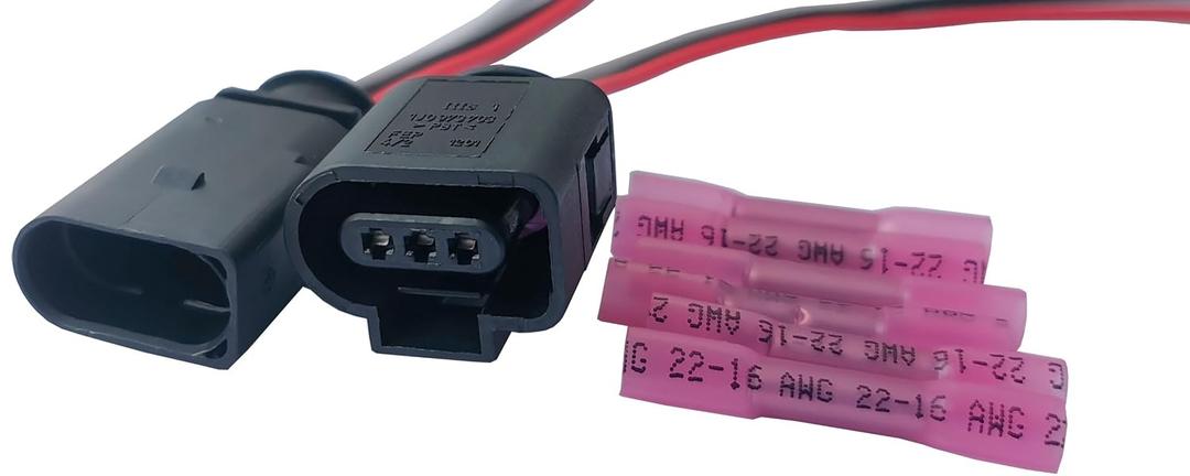 1J0 973 703 1J0 973 803 Female & Male 2 pin Connector Outer Ambient Air Temperature Sensor with Harness Cable Plug for Replace 1J0973703 3D0973703 1J0973803