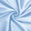 VACVELT Charmeuse Satin Fabric by The Yard, 60 Inch Wide Baby Blue Satin Fabric Shiny & Soft Cloth Fabric, Silky Satin Fabric for Bridal Dress, Wedding Decorations, Crafts, Sewing, Draping (1 Yard)