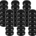 36-Pack Wrought Iron Patio Furniture Feet Caps 1-1/2 inch Round Plastic Outdoor Chair Leg Caps, PETOX Patio Chair Leg Caps for Metal Chairs, Patio Furniture Replacement Feet for Chairs & Tables, Black