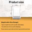 Square Chair Leg Protectors for Hardwood Floors, 16 Pcs Silicone Felt Furniture Leg Cover. 3/4" -7/8", Clear.