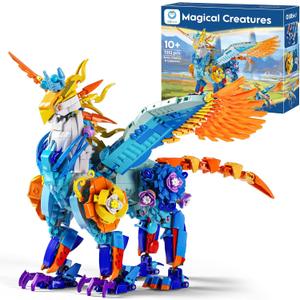 Sillbird Magical Creatures Building Set for Kids Age 10+ and Adults, Buildable Flower Animal Toy for Home Decor, Birthday Gift Idea for Boys Girls Teens and Adults (1212 Pieces)