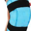 Comfytemp 3D Knee Ice Pack Wrap for Injuries Reusable Gel, FSA HSA Eligible, Knee Cold Pack Physical Therapy for Leg Pain Relief, Replacement, Arthritis, Muscle Recovery, After Surgery Gift, Women Men