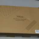 Veken 10" Luxurious Brushed Nickel All Metal Rain Shower Head with Handheld Spray Combo, High Pressure Rainfall Square Shower Heads with Extension Arm, Wide Dual Showerhead, Bathroom Accessories