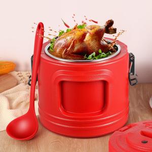 Jinei Food Warmer Hot or cooler Insulated Food Container Carrier with Spoon, Portable Commercial Soup Box for Restaurant Canteen Home Party Lunch(11qt)
