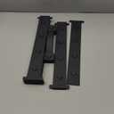 HILLMASTER 2 Pack Magnetic Garage Door Decorative Hardware, 12 Pieces Rectangle Garage Door Magnets Accents Attractive Curb Appeal Faux Hinges Handles Decor Hardware Kit, Black(8 Hinges+4 Handles)