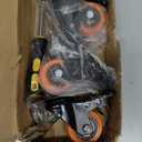 VEVOR Caster Wheels, 2 inch, Set of 4, 110 lbs Load Capacity, Threaded Stem Casters with Security Dual Locking Brake, Heavy Duty Industrial Casters, No Noise Swivel Caster Wheels for Cart, Furniture