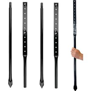 Metal Stakes for Yard Signs, 36-Inch Heavy Duty Posts, Black, 2-Pack