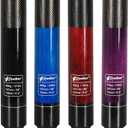 Pool Cues Set of 4 with 3D Grip, 58" 2-Piece Billiard Sticks in 4 Weights (18/19/20/21oz) & 4 Colors, House Bar Pool Table Sticks for Adults (Purple+Red+Blue+Black)