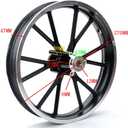 Rim 2.50-10 Rear Wheel Hub For 49cc Kids Mini Dirt Bike Gas Power 2-Stroke 50cc Motorcycle